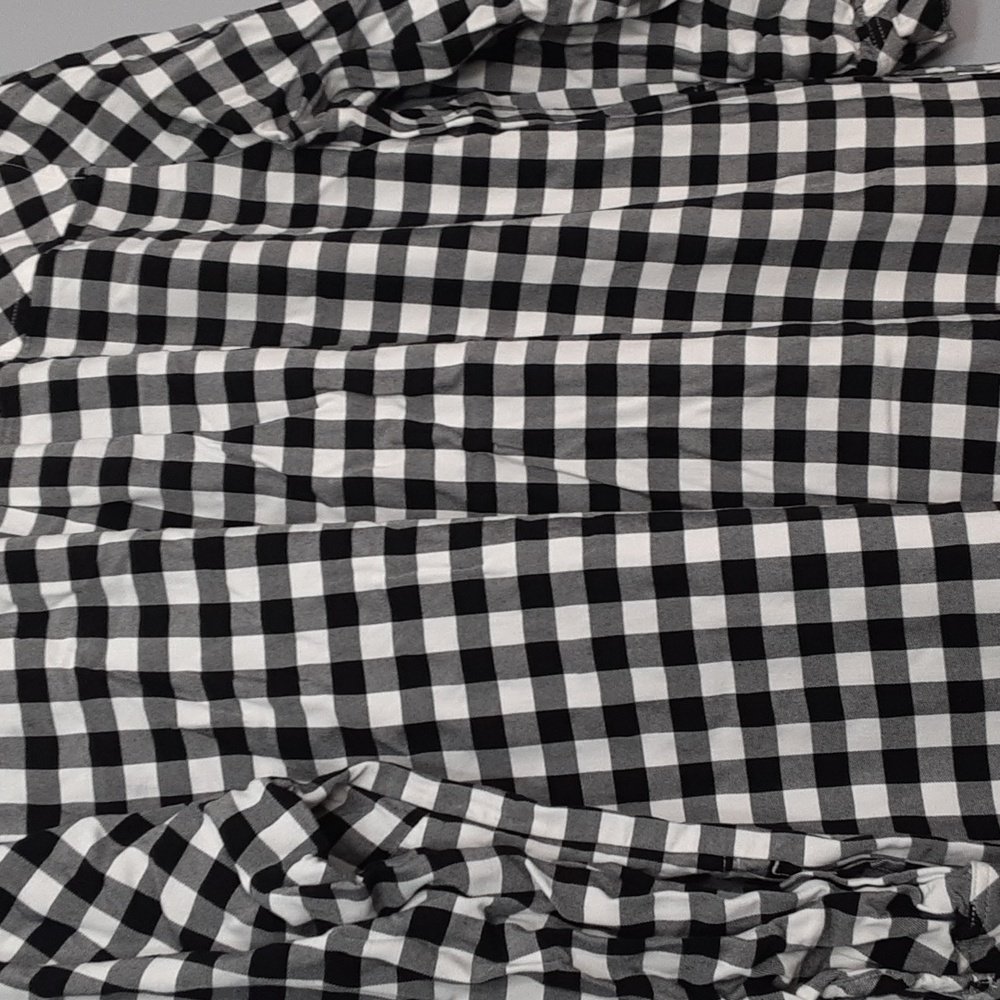 J.Jill Houndstooth Gingham Petite Long Sleeve V-Neck Tunic Top - Picture 7 of 9